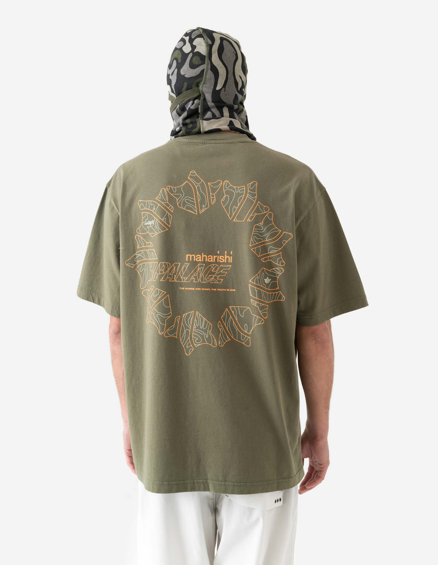 Palace Maharishi Temple Star T-Shirt Olive OG-107F