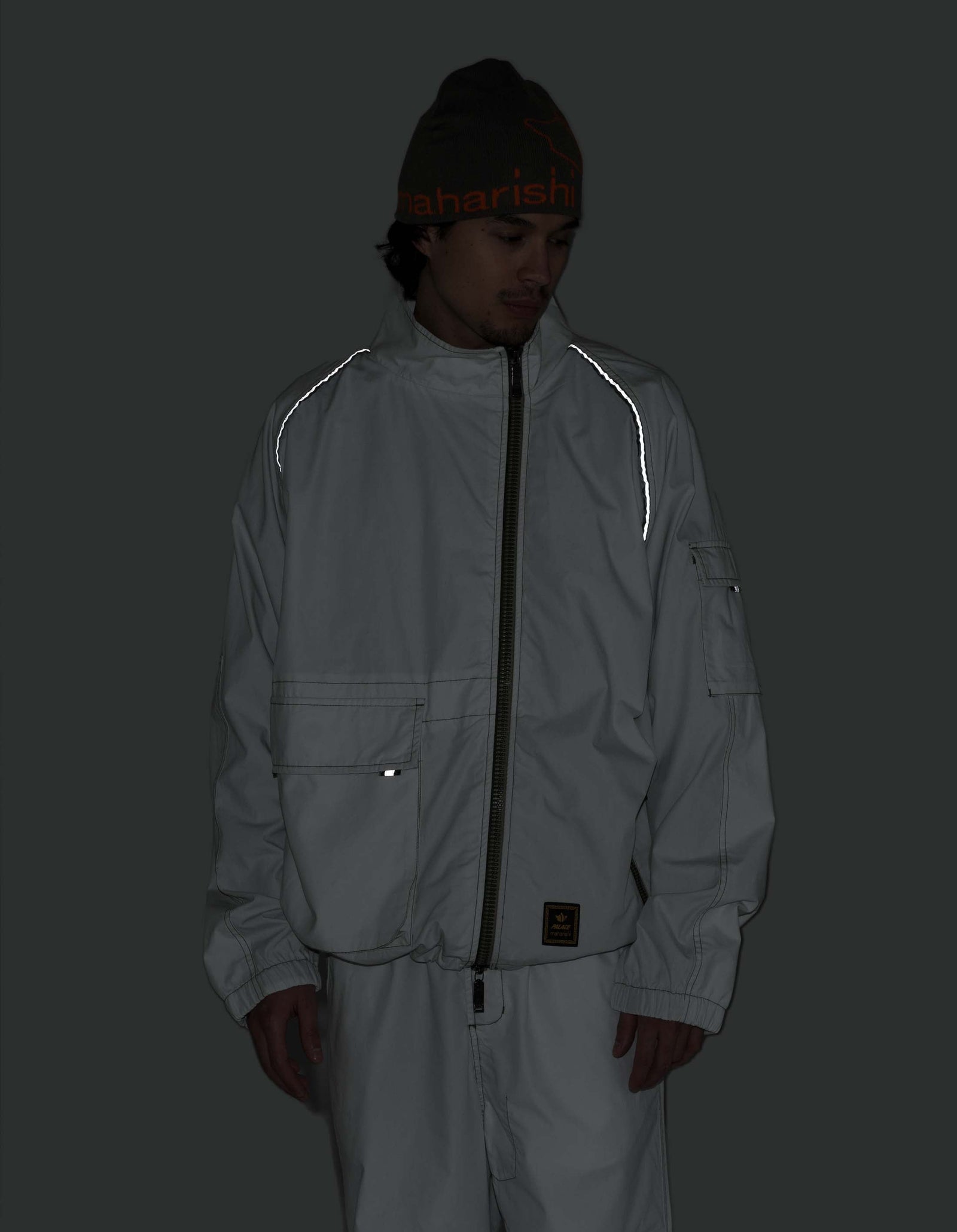 Palace Maharishi Asymetric Track Jacket Ice