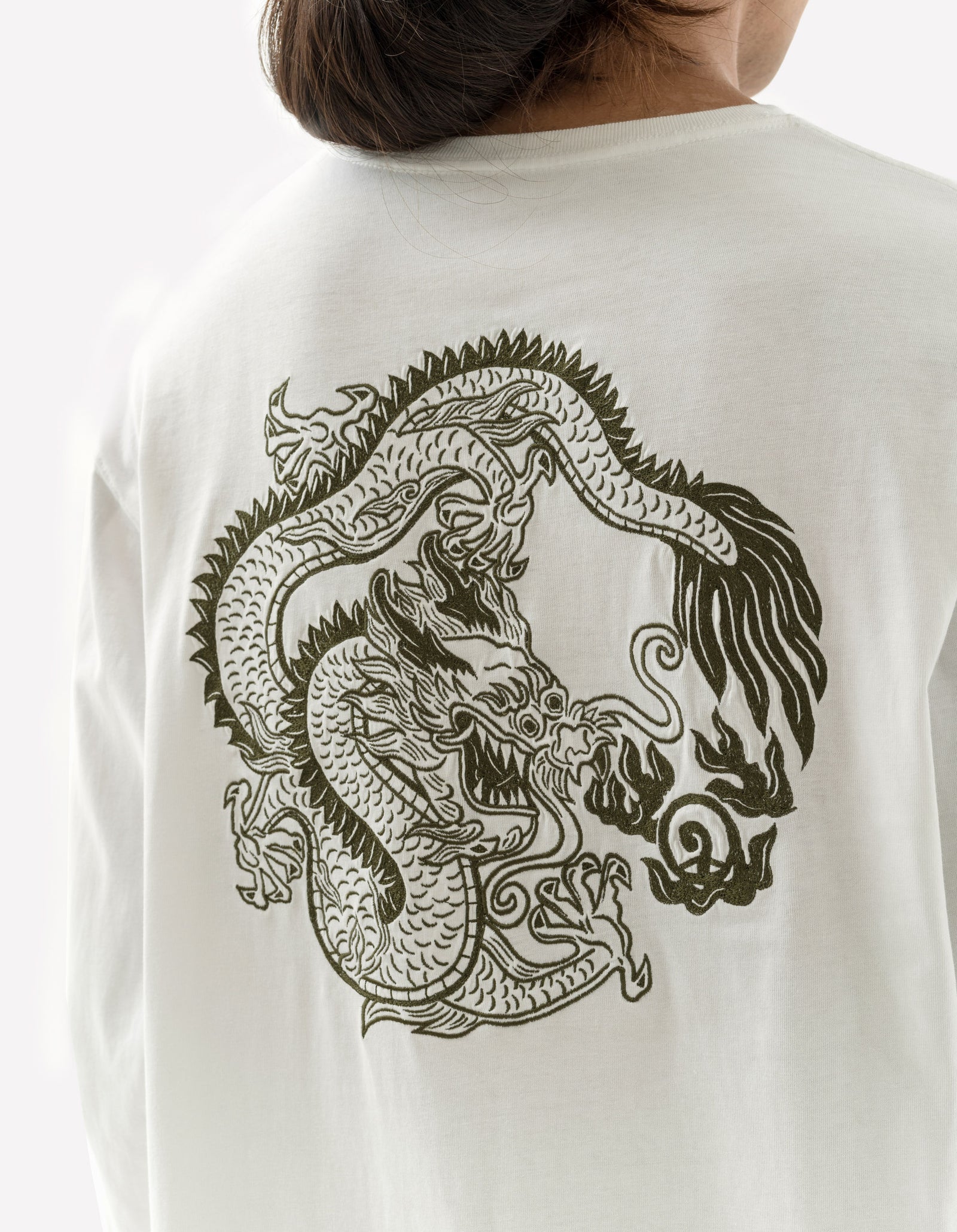 5243 Thar Dragon L/S T-Shirt White