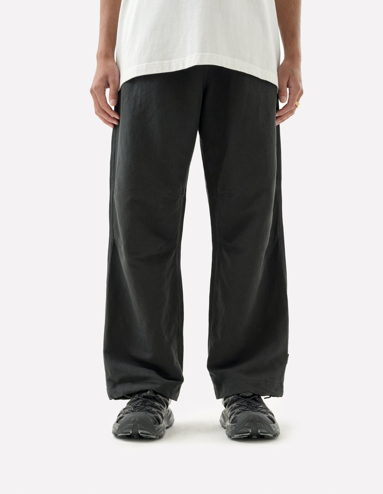 5240 Thar Desert Hemp Track Pants Black