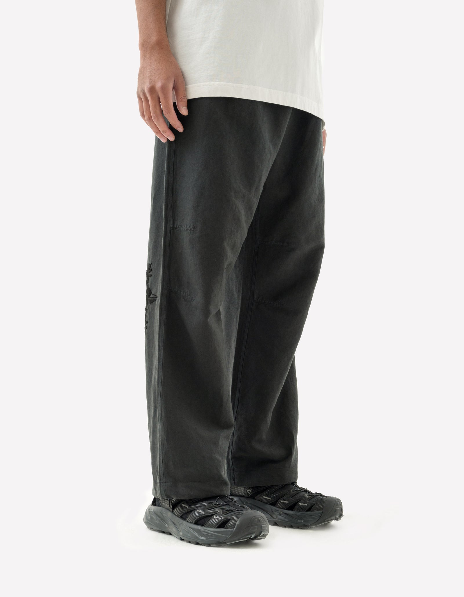 5240 Thar Desert Hemp Track Pants Black