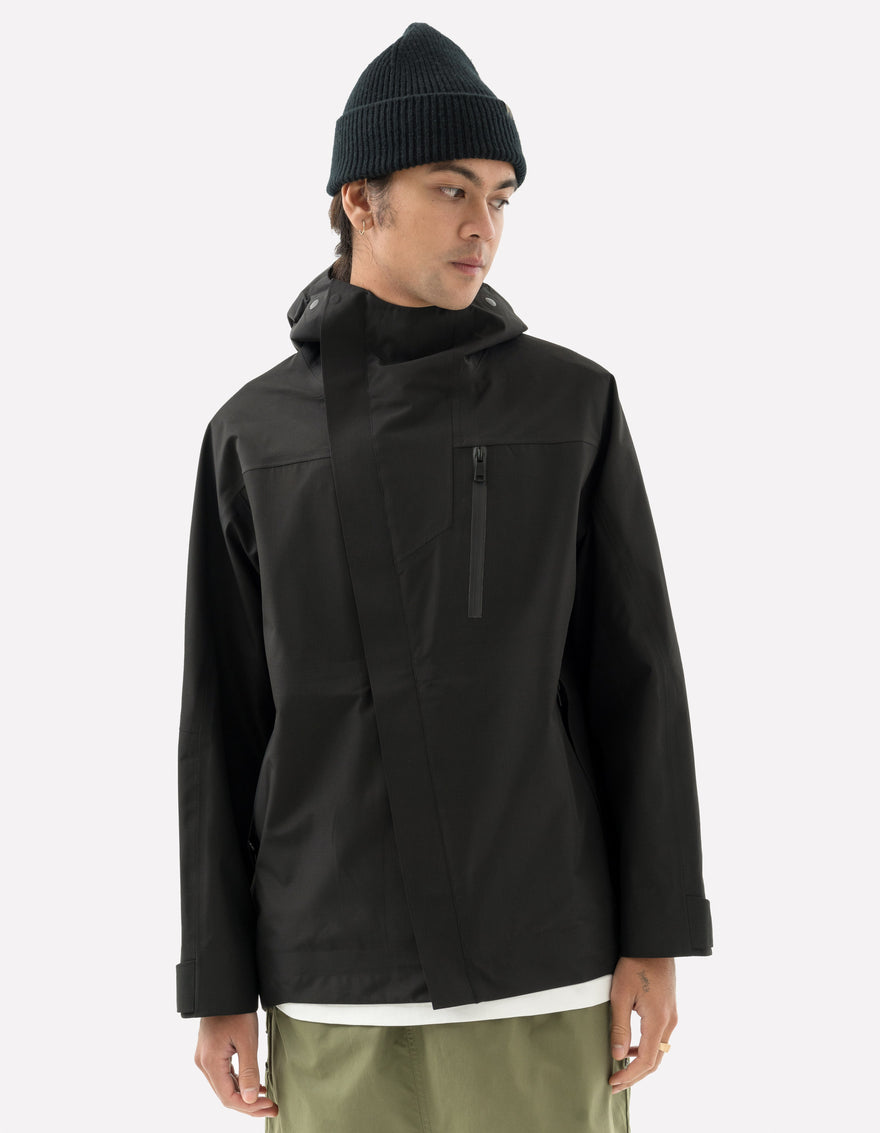 5030 Waterproof 3L Asym Storm Parka Black