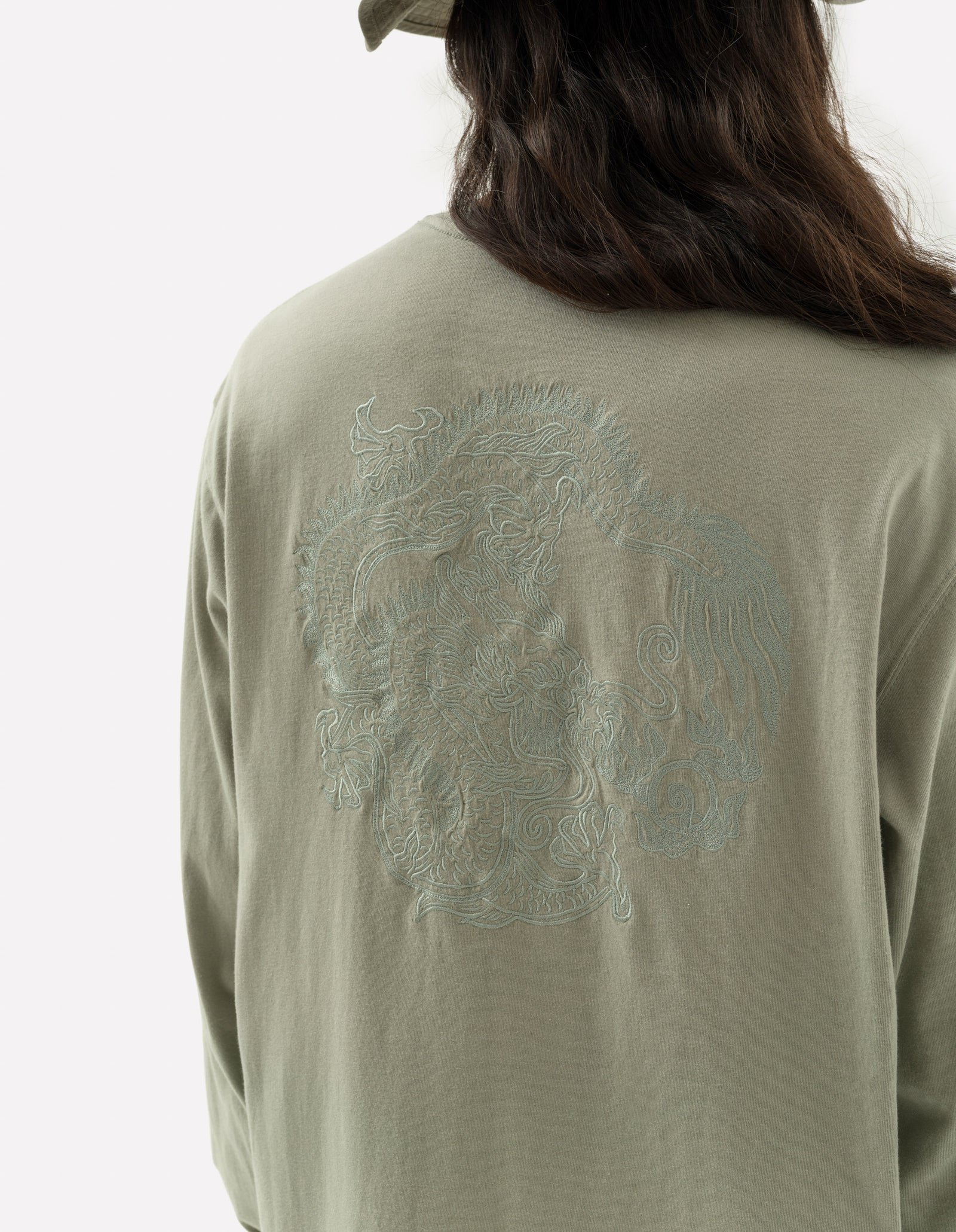 5243 Thar Dragon L/S T-Shirt Sage