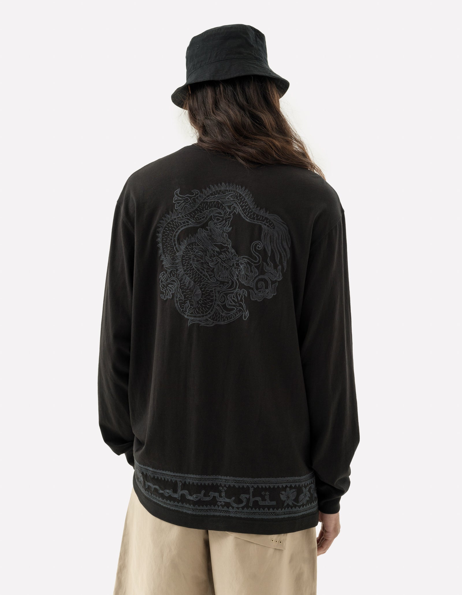 5243 Thar Dragon L/S T-Shirt Black