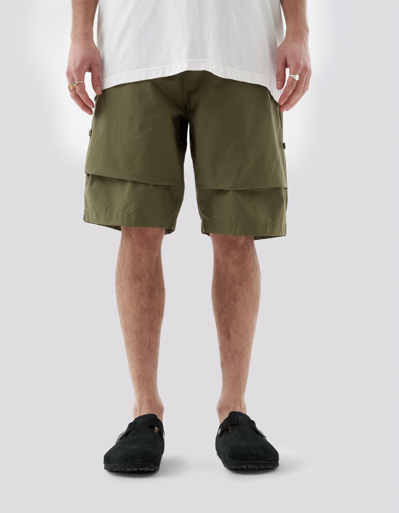 5099 Maha Tiger Loose Snoshorts Olive OG-107F