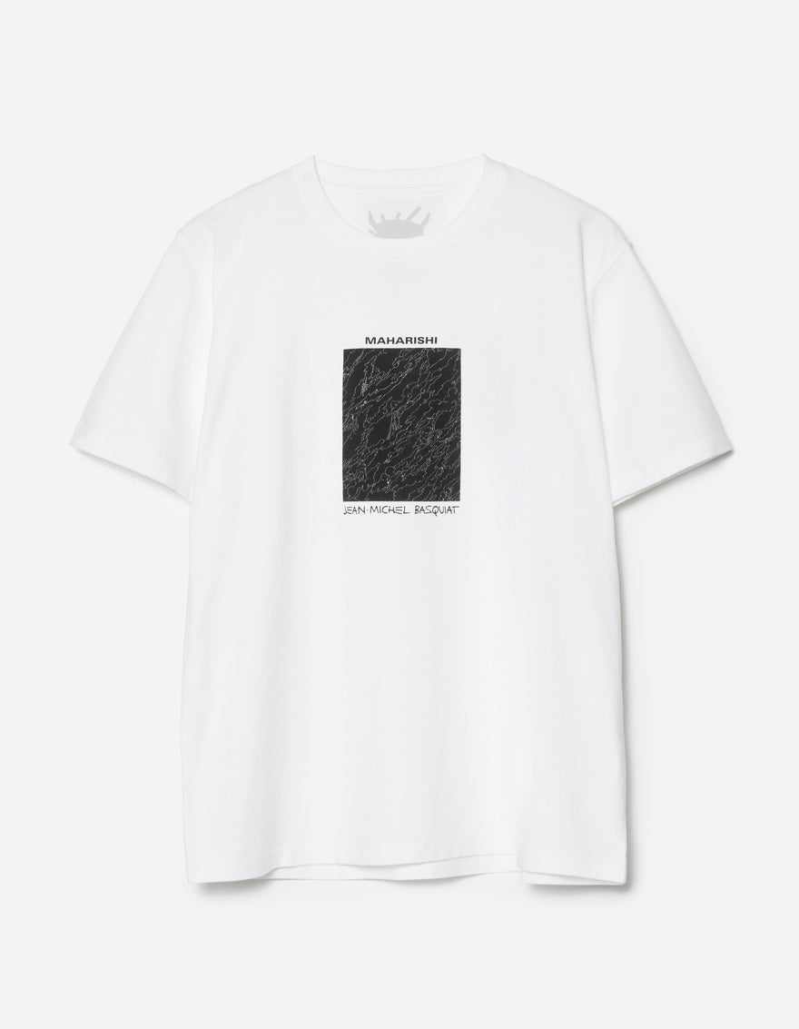 1310 Maha Basquiat Camo Box T-Shirt White