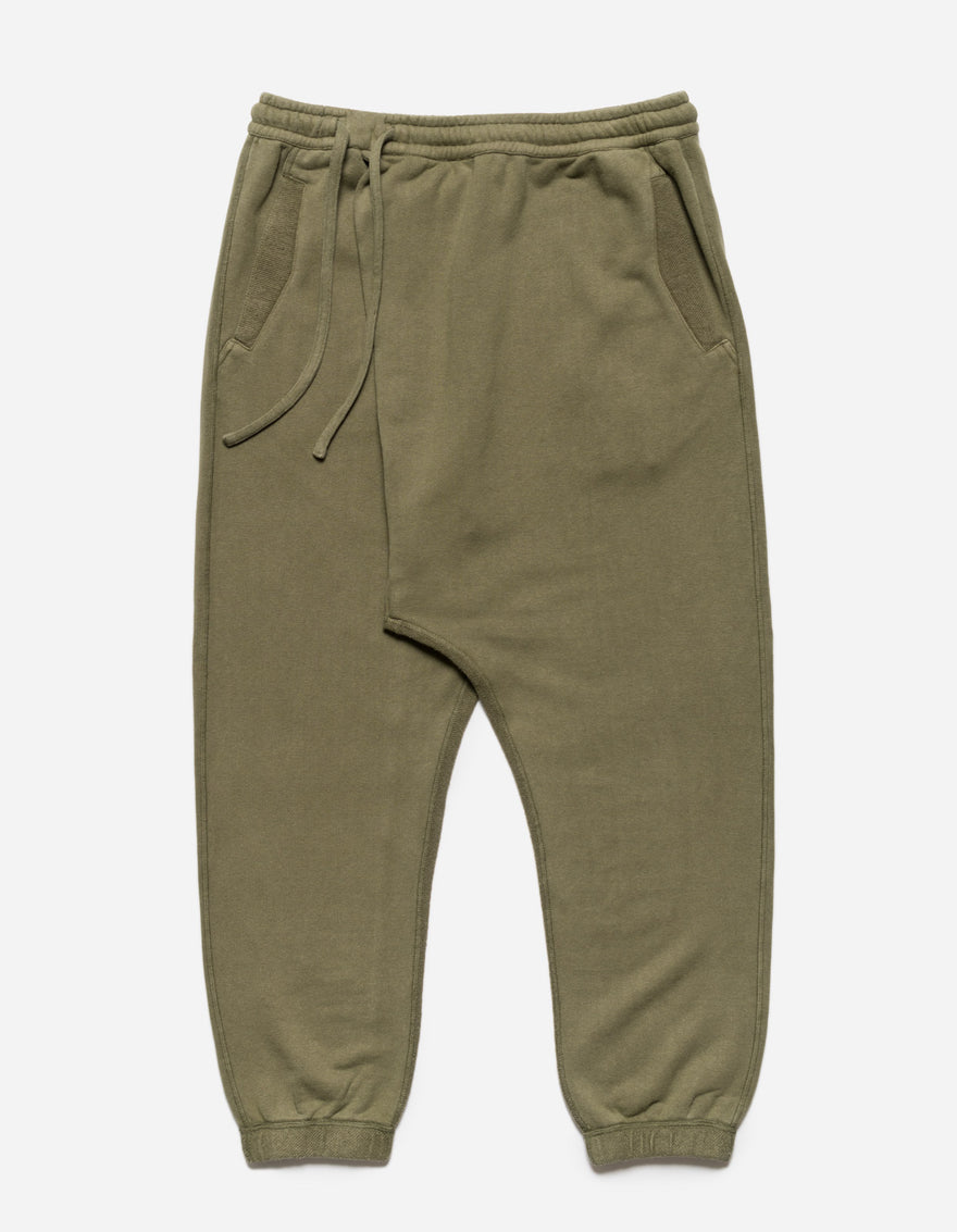 5003 Kesagiri Hemp Low Sweatpants Olive OG-107F