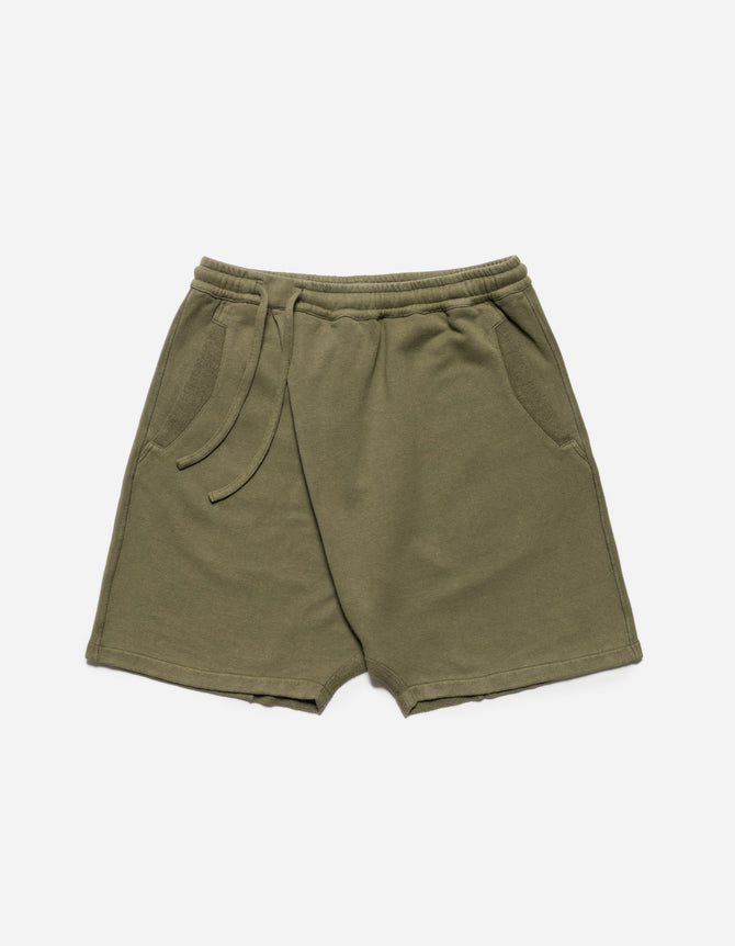 5004 Kesagiri Hemp Sweat Shorts Olive OG-107F