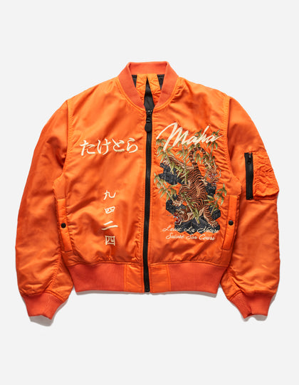 5096 Take Tora MA1 Flight Jacket Blaze Orange