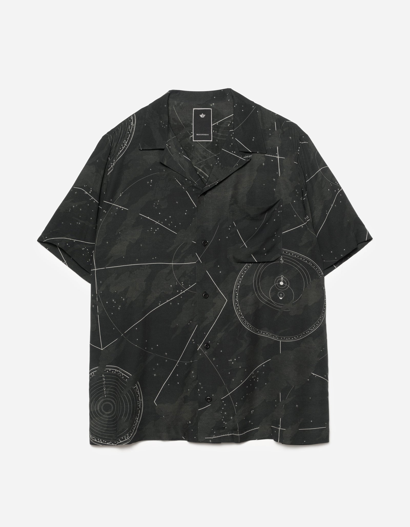 1455 Celeste Camp Collar Shirt Black