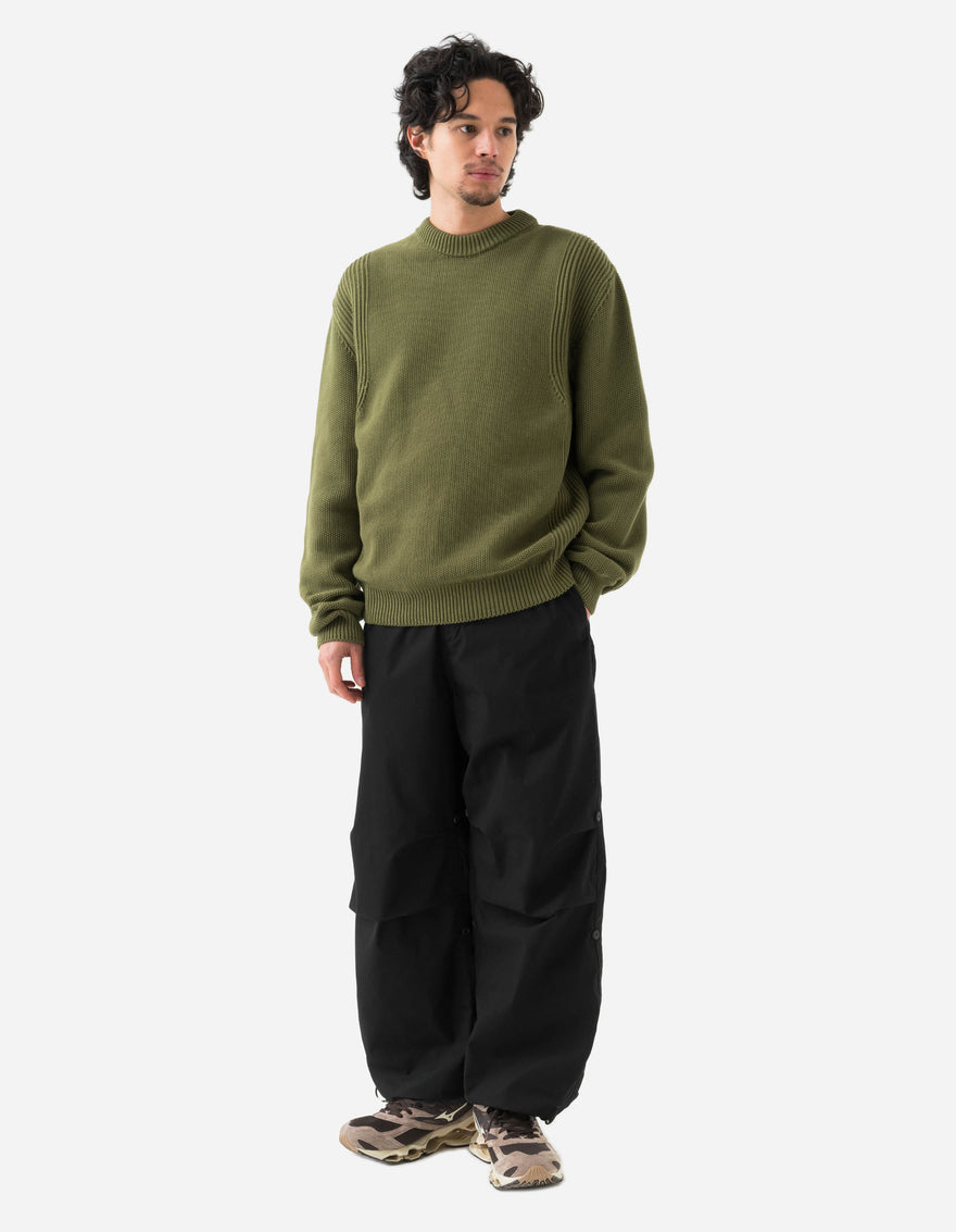 1462 Maharishi Knitted Crew Olive