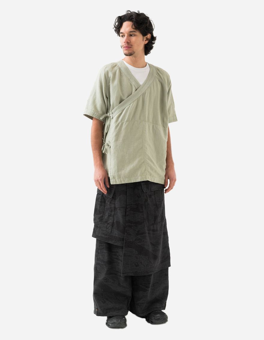 6110 Camo Asym Hakama Track Pants Subdued Night