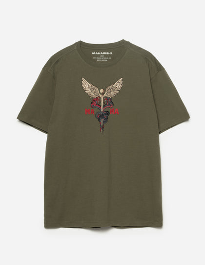 6012 Caduceus Monk T-Shirt Olive OG-107F