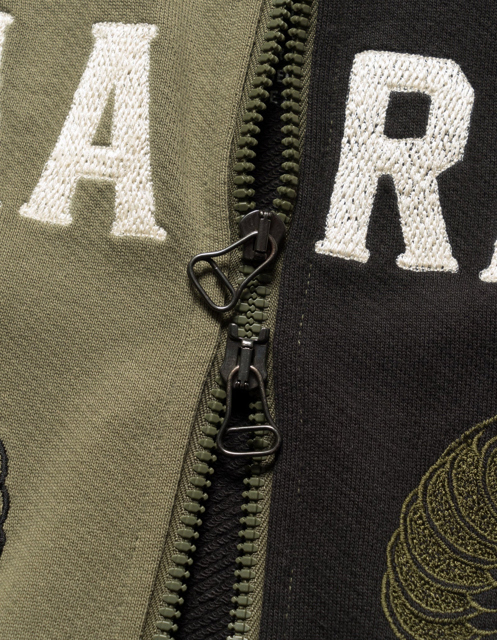 6032 Cobra Zipped Hooded Sweat Black/Olive OG-107F