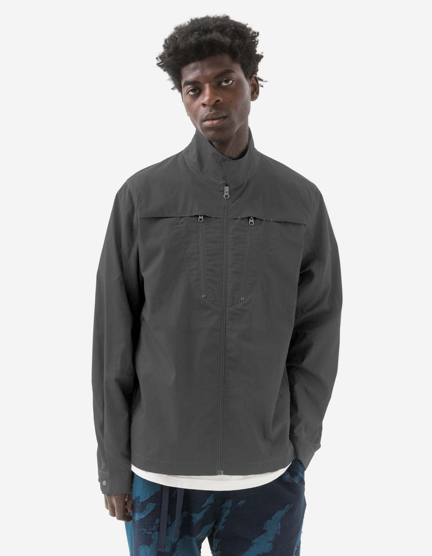 6040 Recycled Nylon Overshirt Charcoal