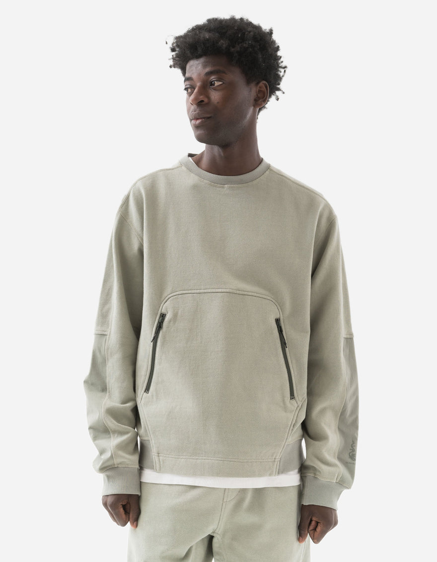 6045 Organic Articulated Crew Sweat Sage