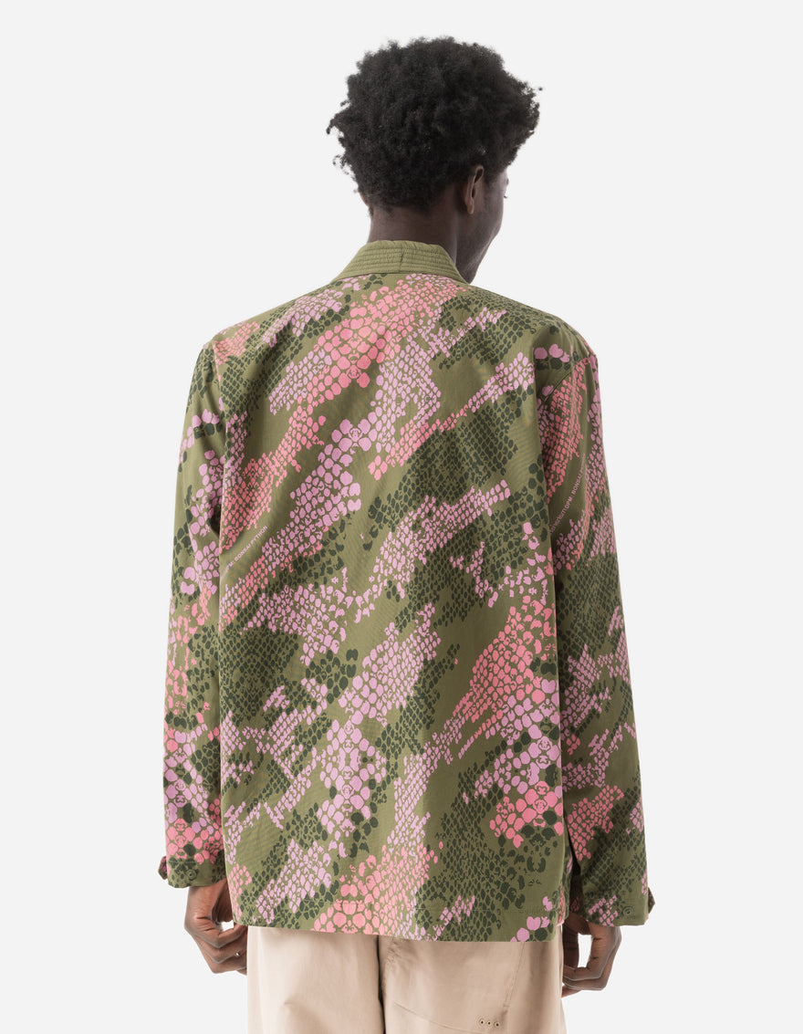 6073 Bonsai Python Camo Hanten Shirt Sakura