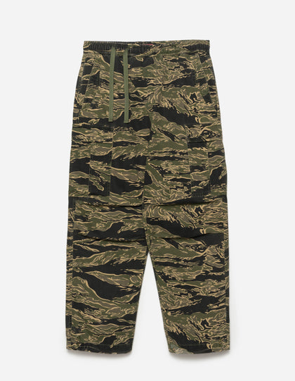 6075 Tigerstripe Cargo Track Pants Mint Gold