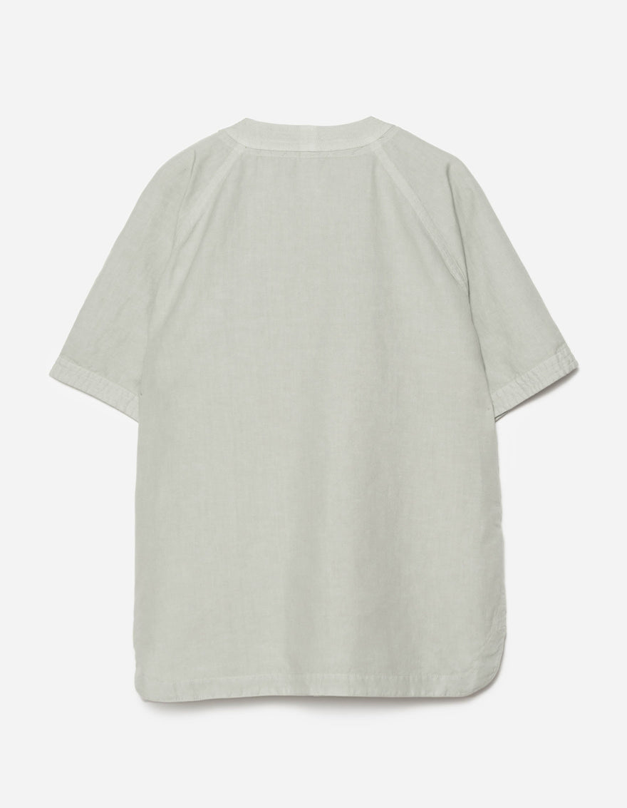 6079 Asym Monk Hemp Shirt Sage