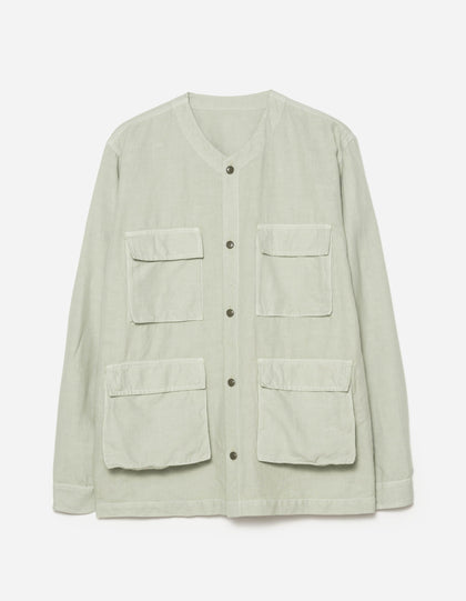 6080 Hemp BDU Cargo Overshirt Sage