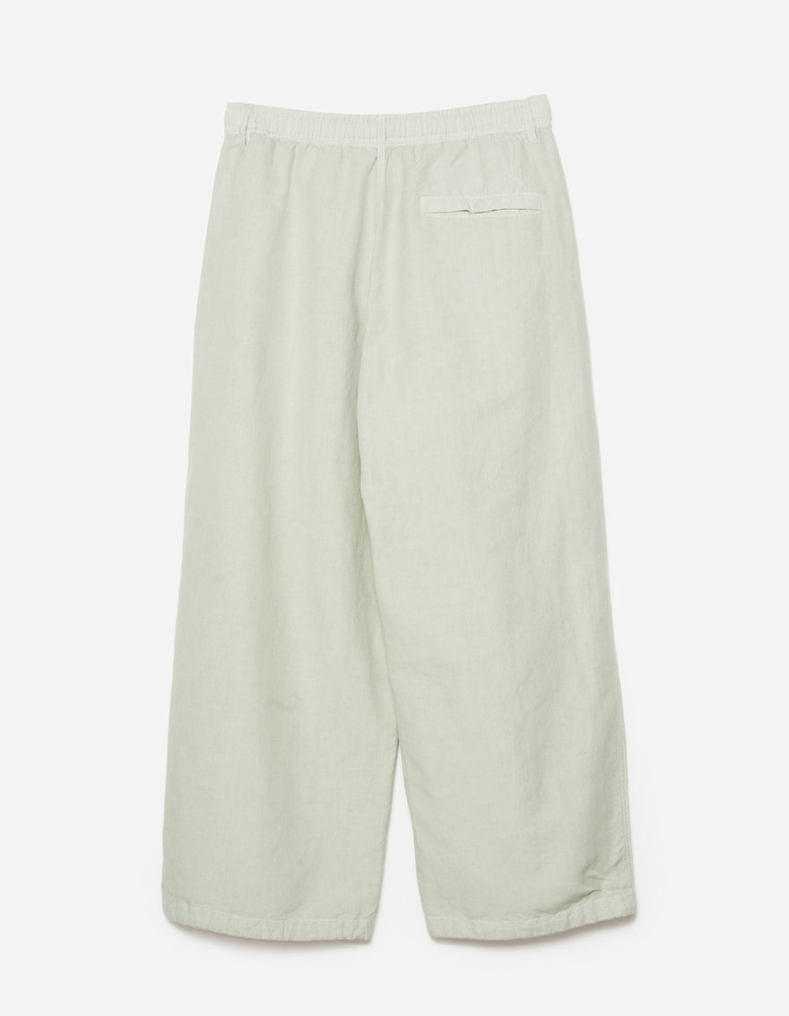 6081 Hemp Pleated Track Pants Sage