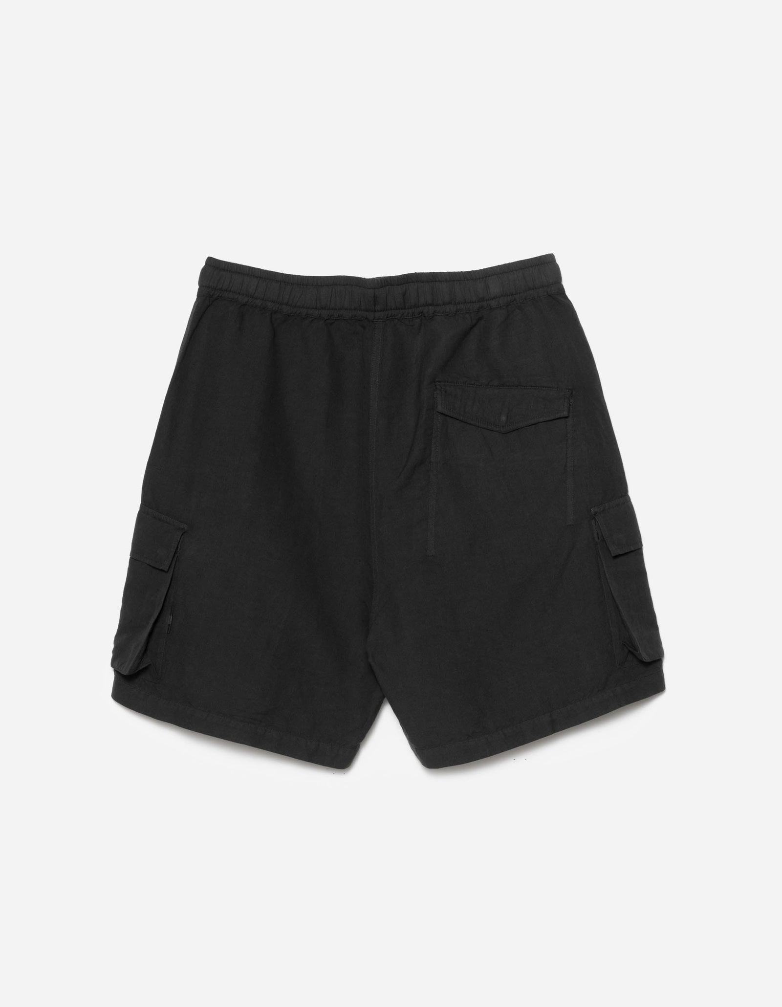 6082 Hemp Cargo Asym Track Shorts Black