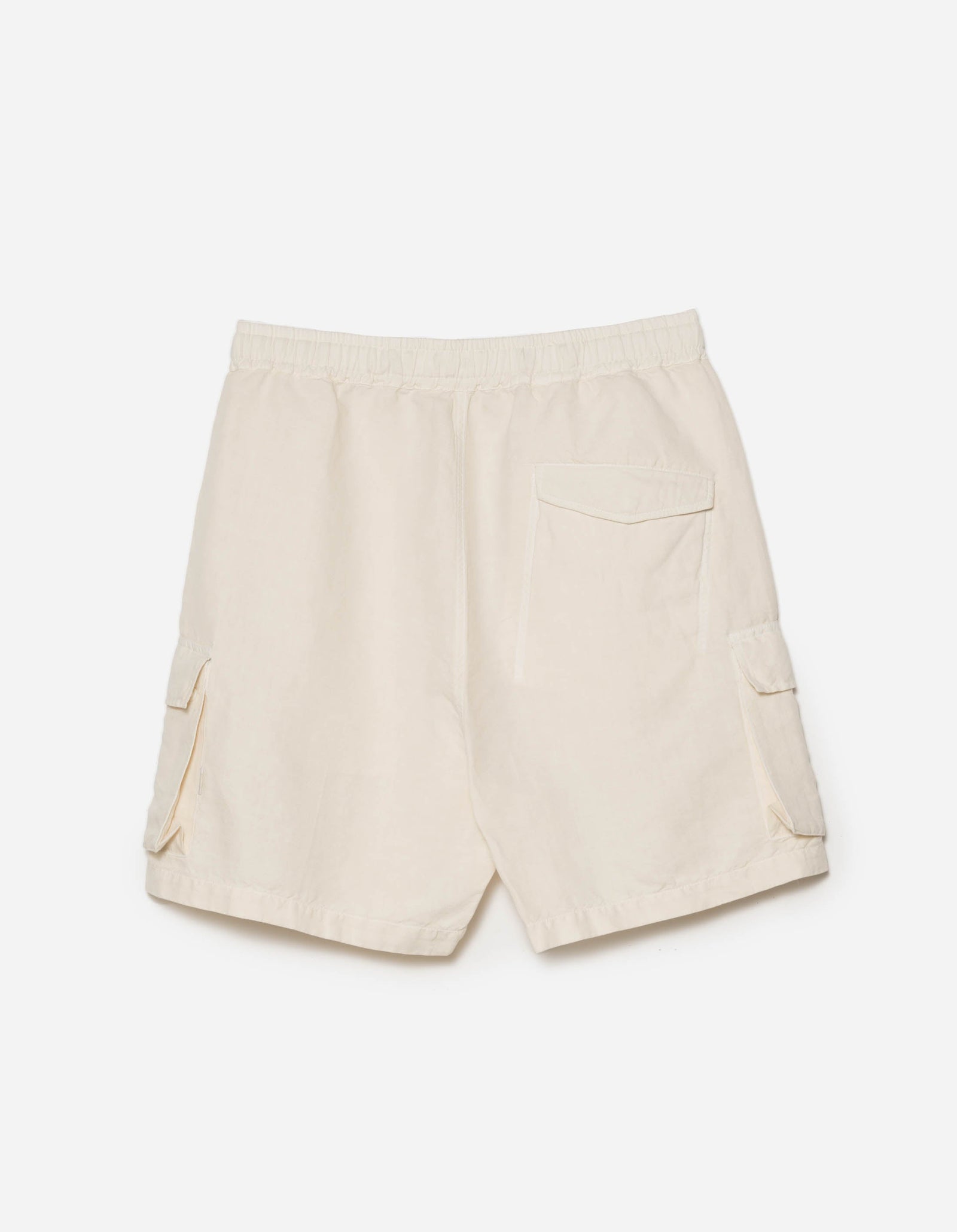 6082 Hemp Cargo Asym Track Shorts Ecru