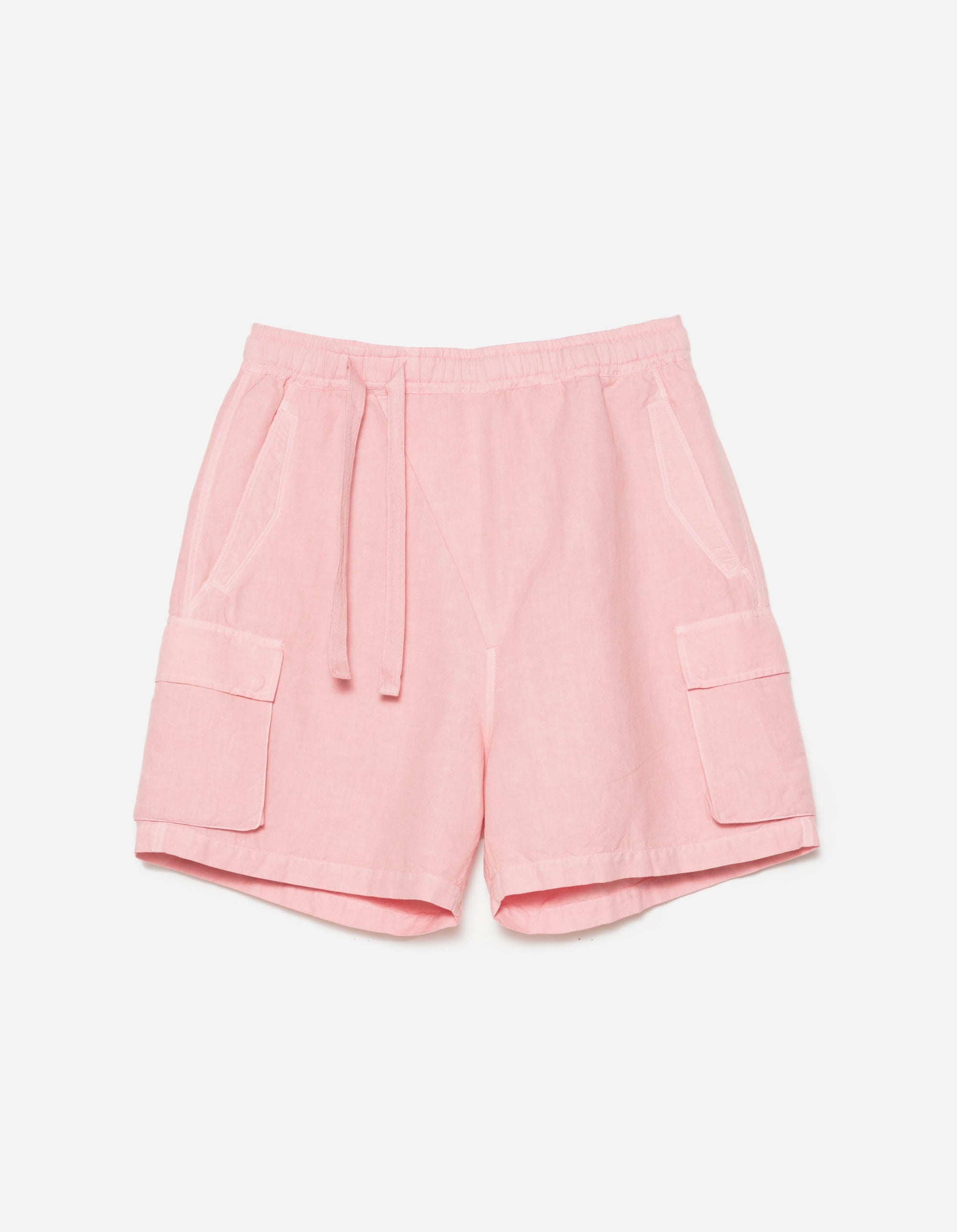 6082 Hemp Cargo Asym Track Shorts Pink