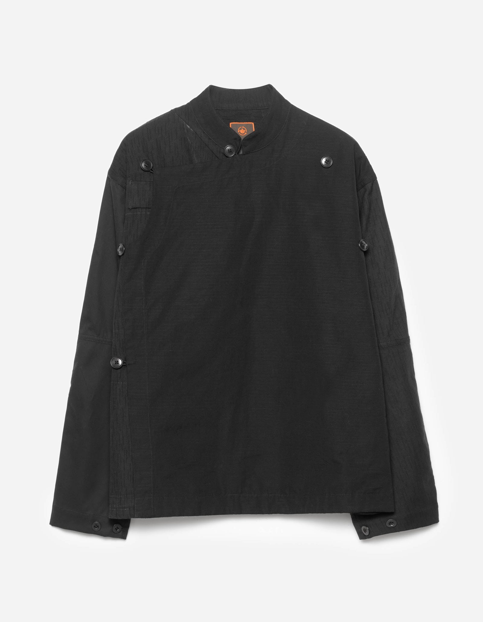 6084 Upcycled Monk Shirt Black