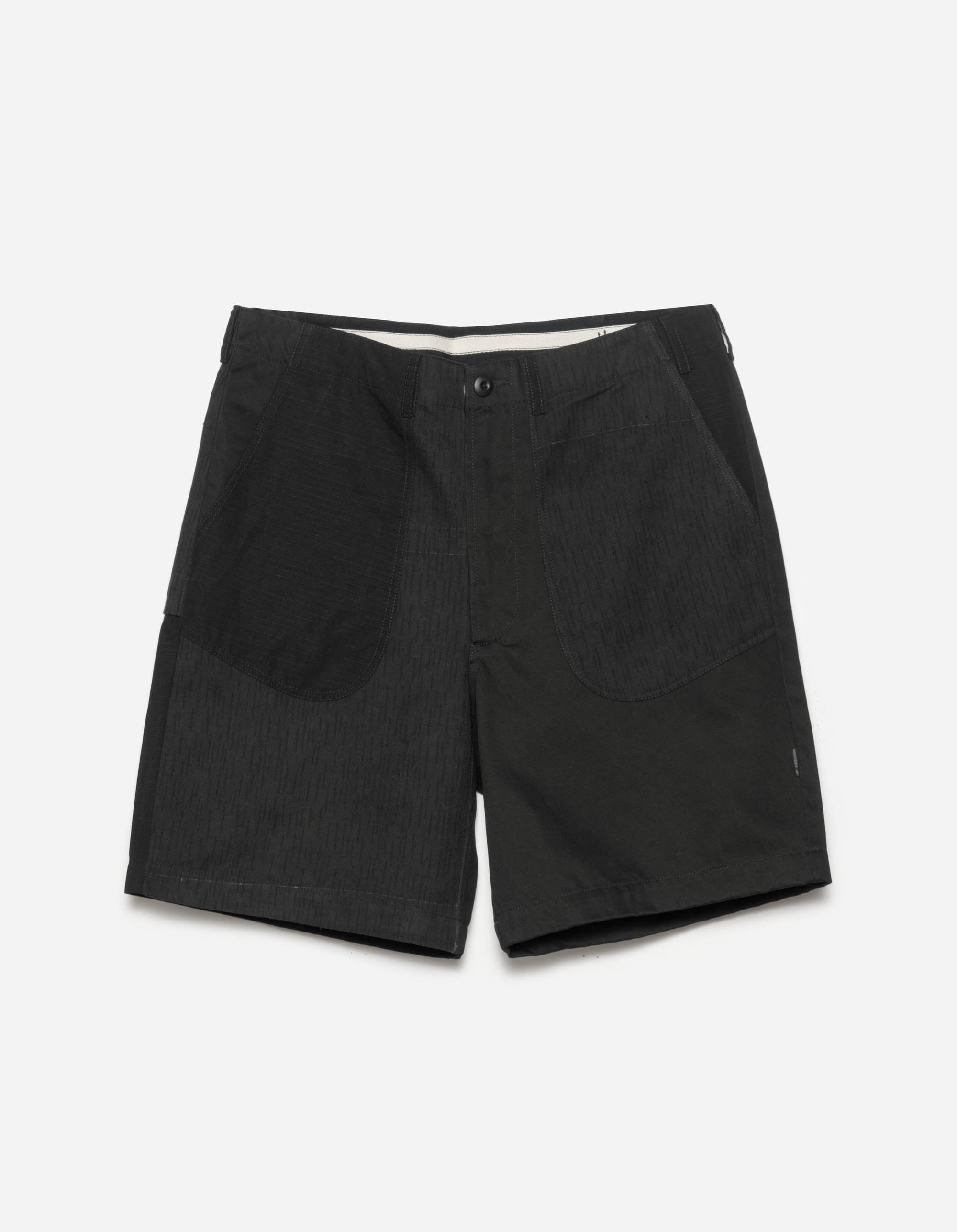 6086 Upcycled Fixed Deck Shorts Black