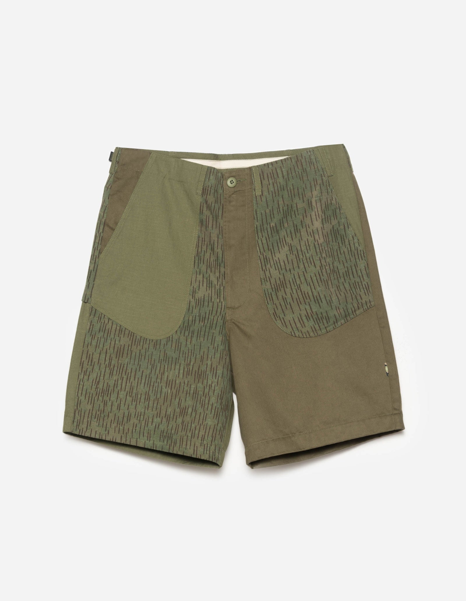 6086 Upcycled Fixed Deck Shorts Olive