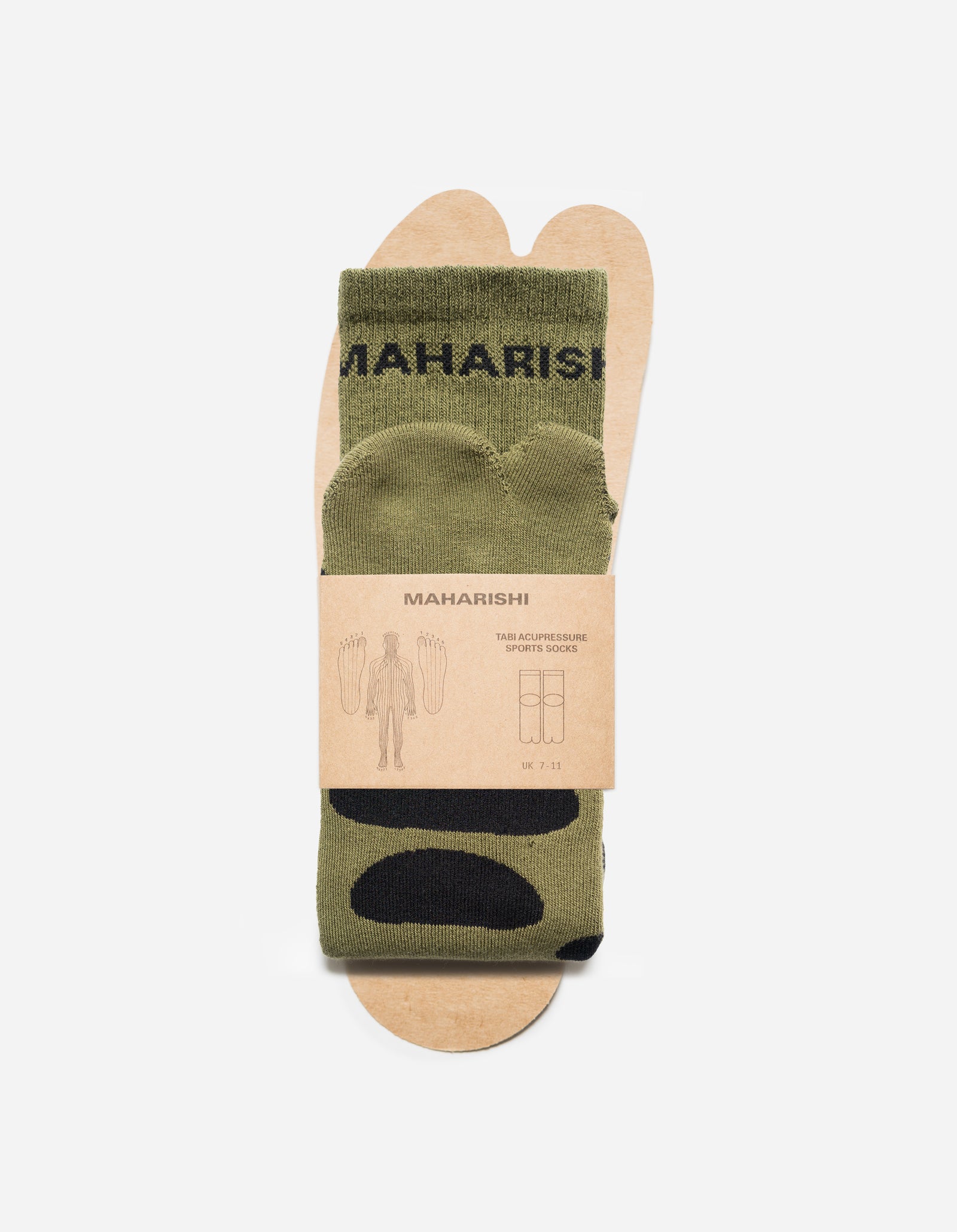 1460 Maharishi Acu Tabi Sport Socks Olive