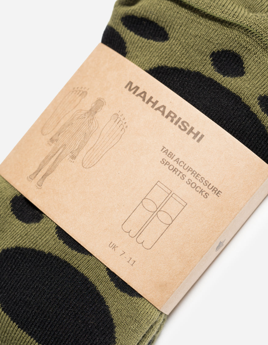 1460 Maharishi Acu Tabi Sport Socks Olive