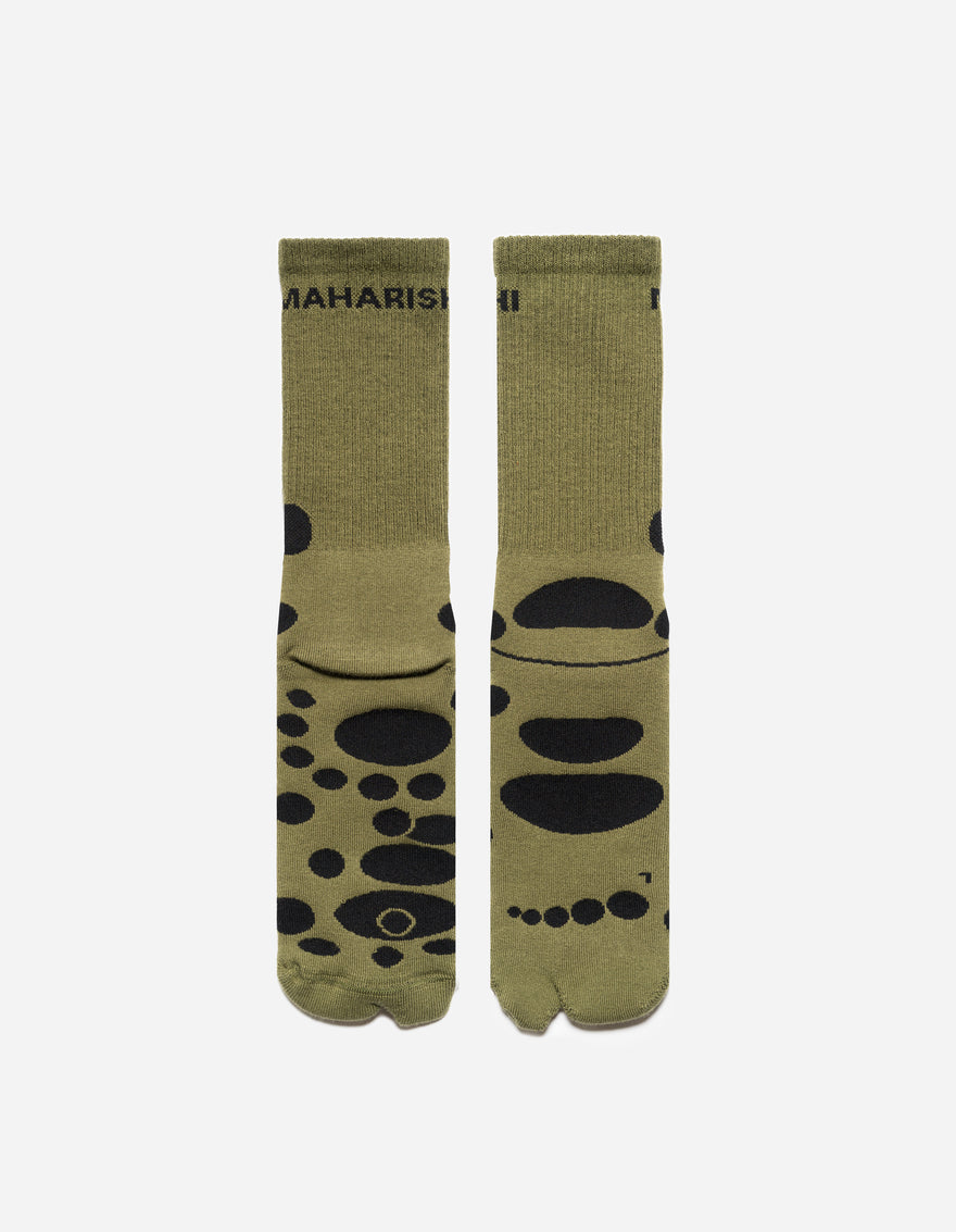 1460 Maharishi Acu Tabi Sport Socks Olive