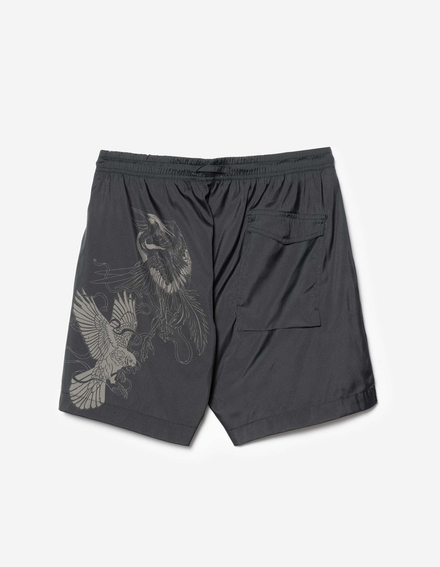 1543 Crow & Heron Swim Shorts Black