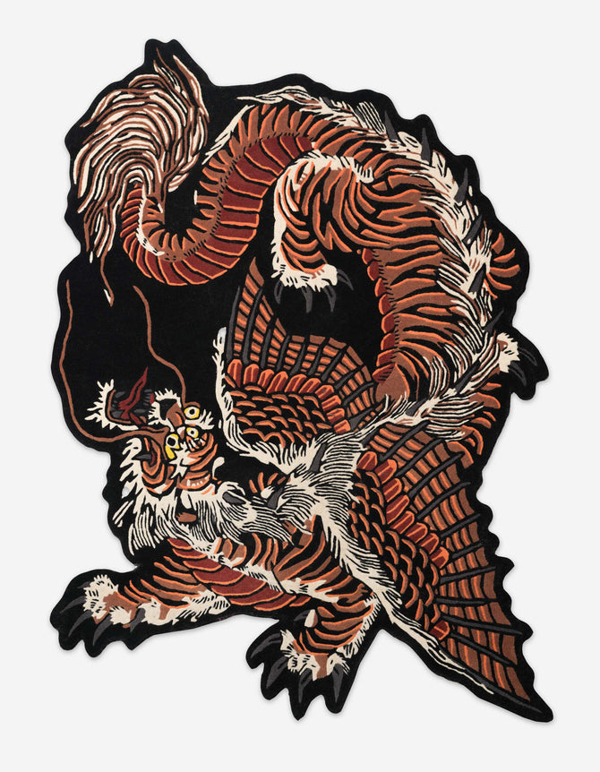 1550 Tiger Dragon Rug Multi