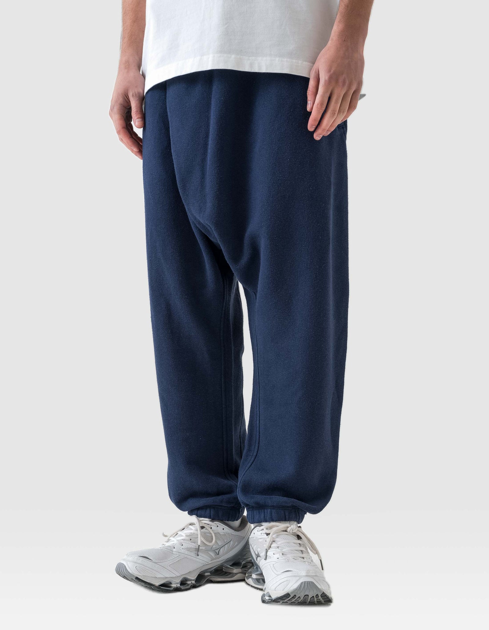 5232 Asym Low Hemp Sweatpants Navy Blueprint