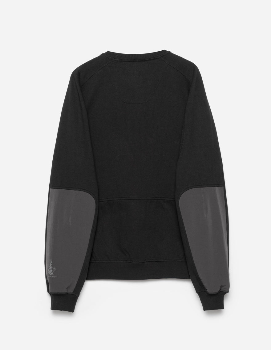 6045 Organic Articulated Crew Sweat Black