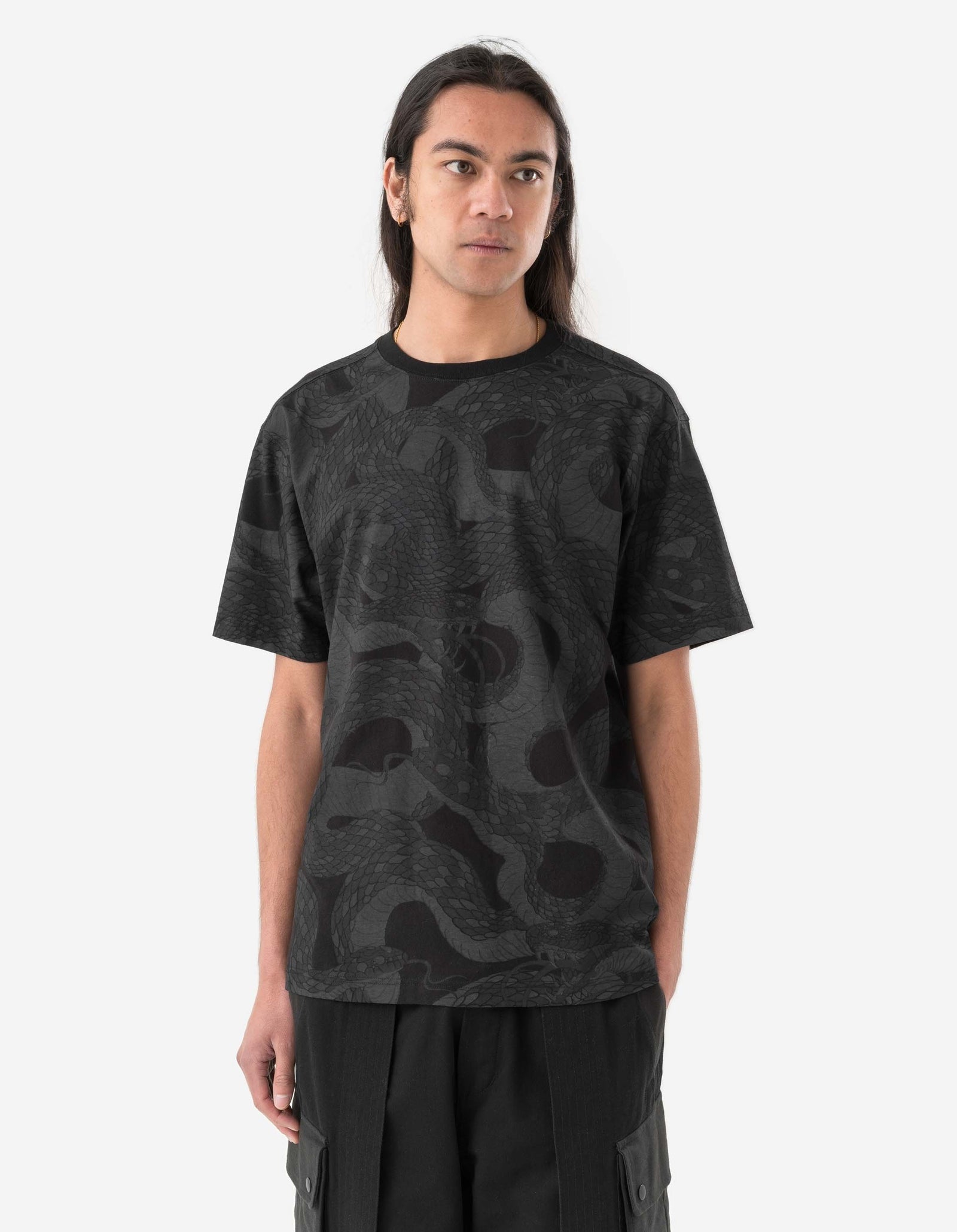 6072 Snakeskin Camo T-Shirt Subdued Night