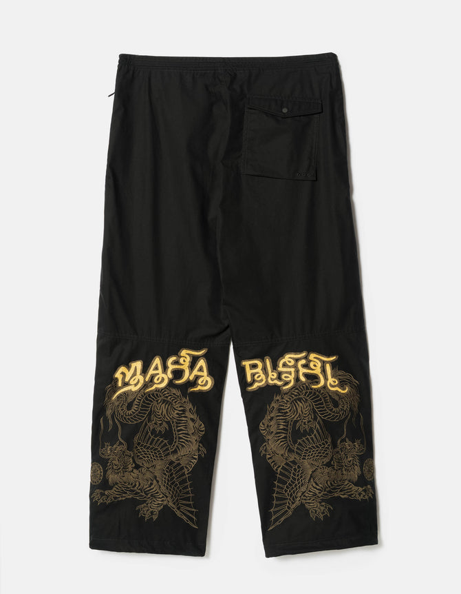 6092 Muay Thai Tiger Dragon Snopants Black