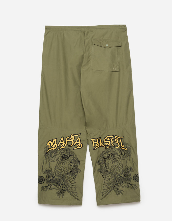 6092 Muay Thai Tiger Dragon Snopants Olive OG-107F