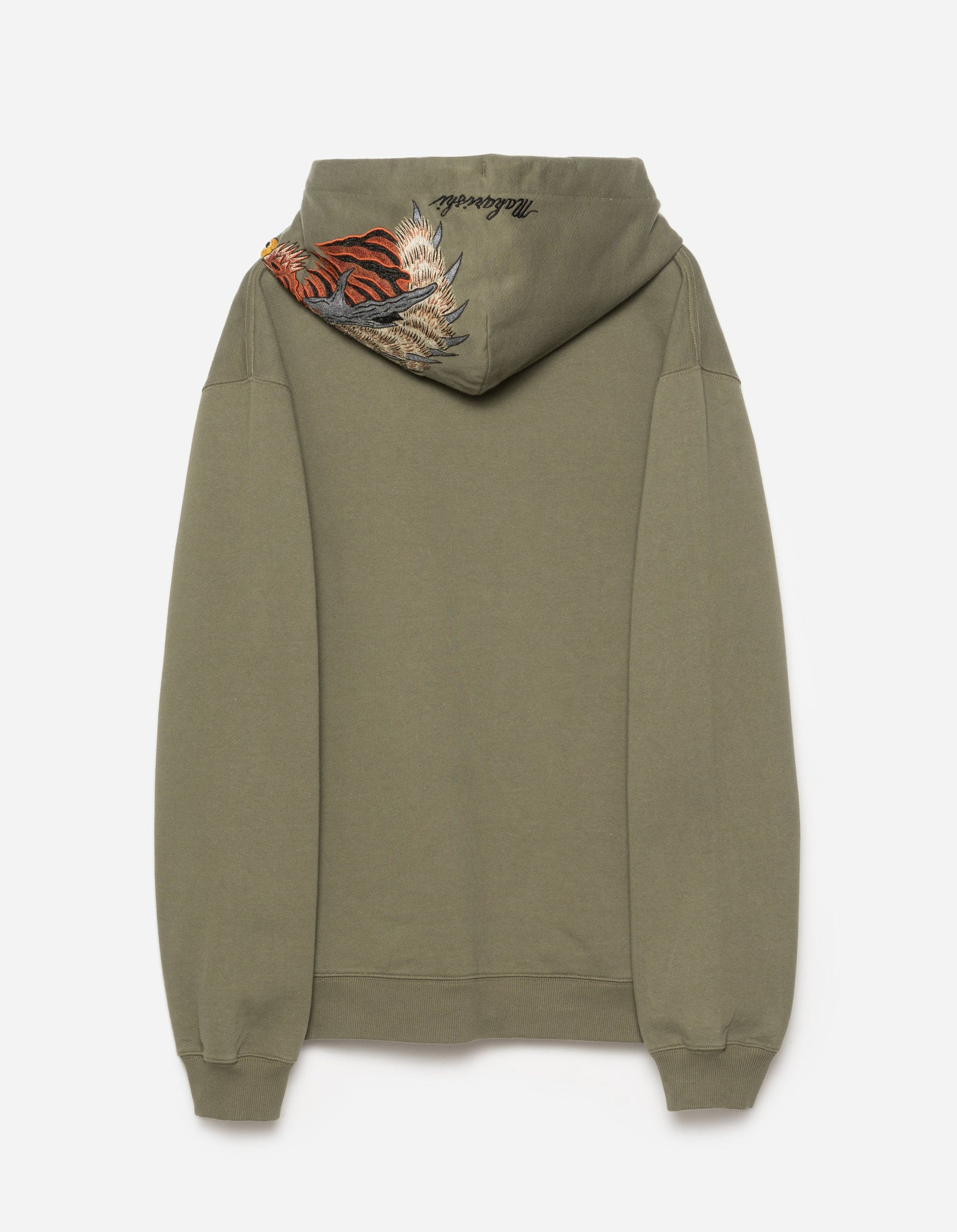 6096 Tiger Dragon Hooded Sweat Olive OG-107F