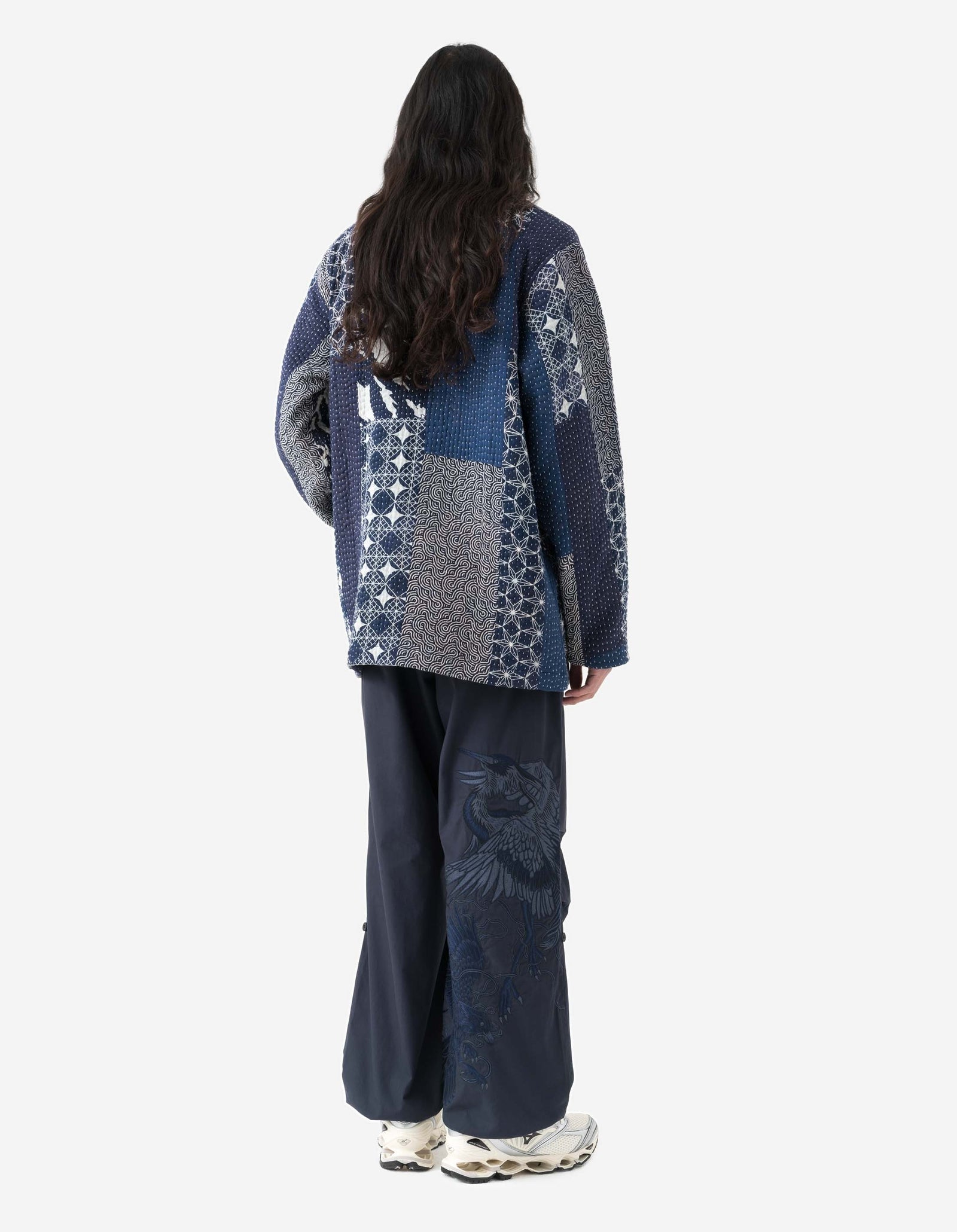 1470 Mahaboro Kimono Jacket Navy/Ecru