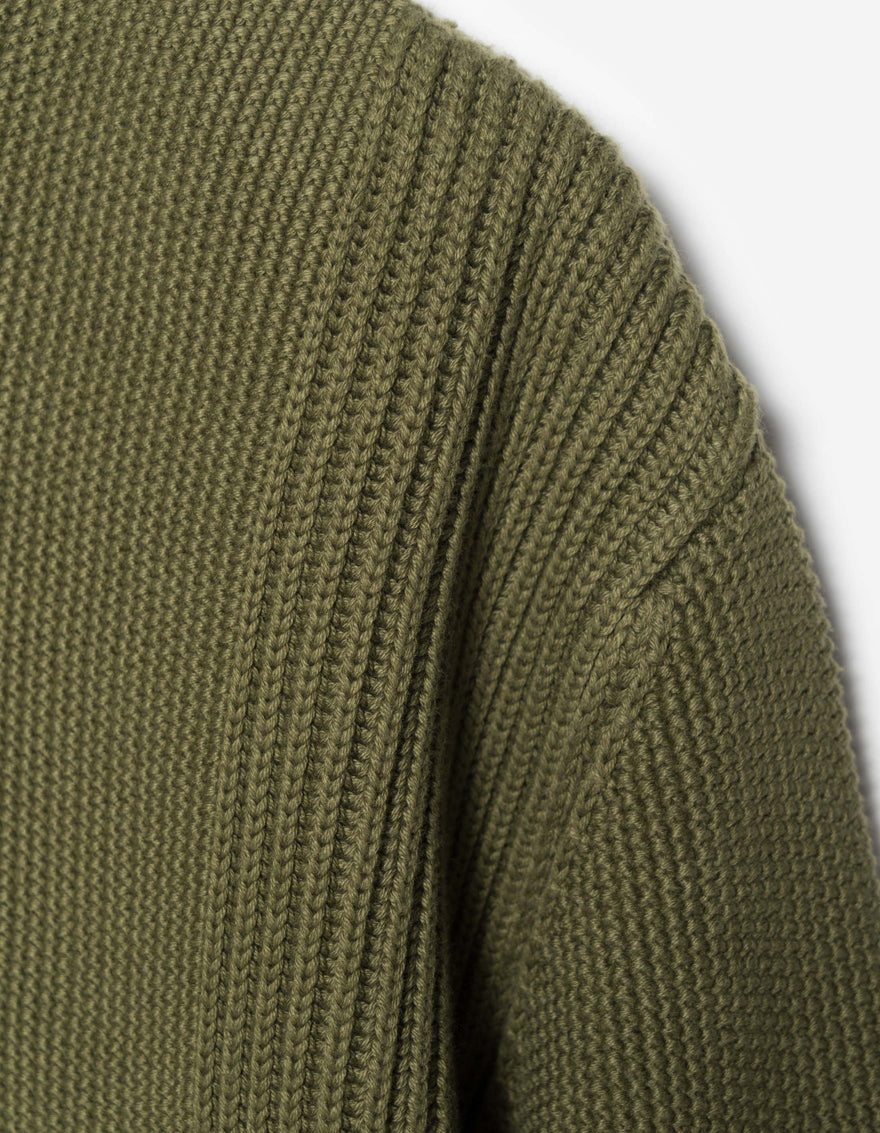 1462 Maharishi Knitted Crew Olive