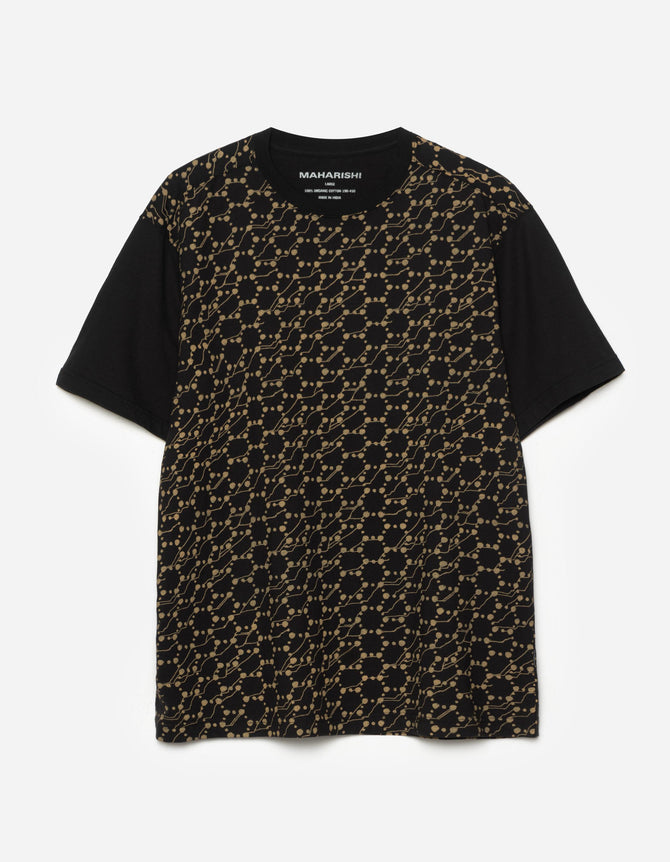 1467 Honeycomb Snakeskin T-Shirt Black