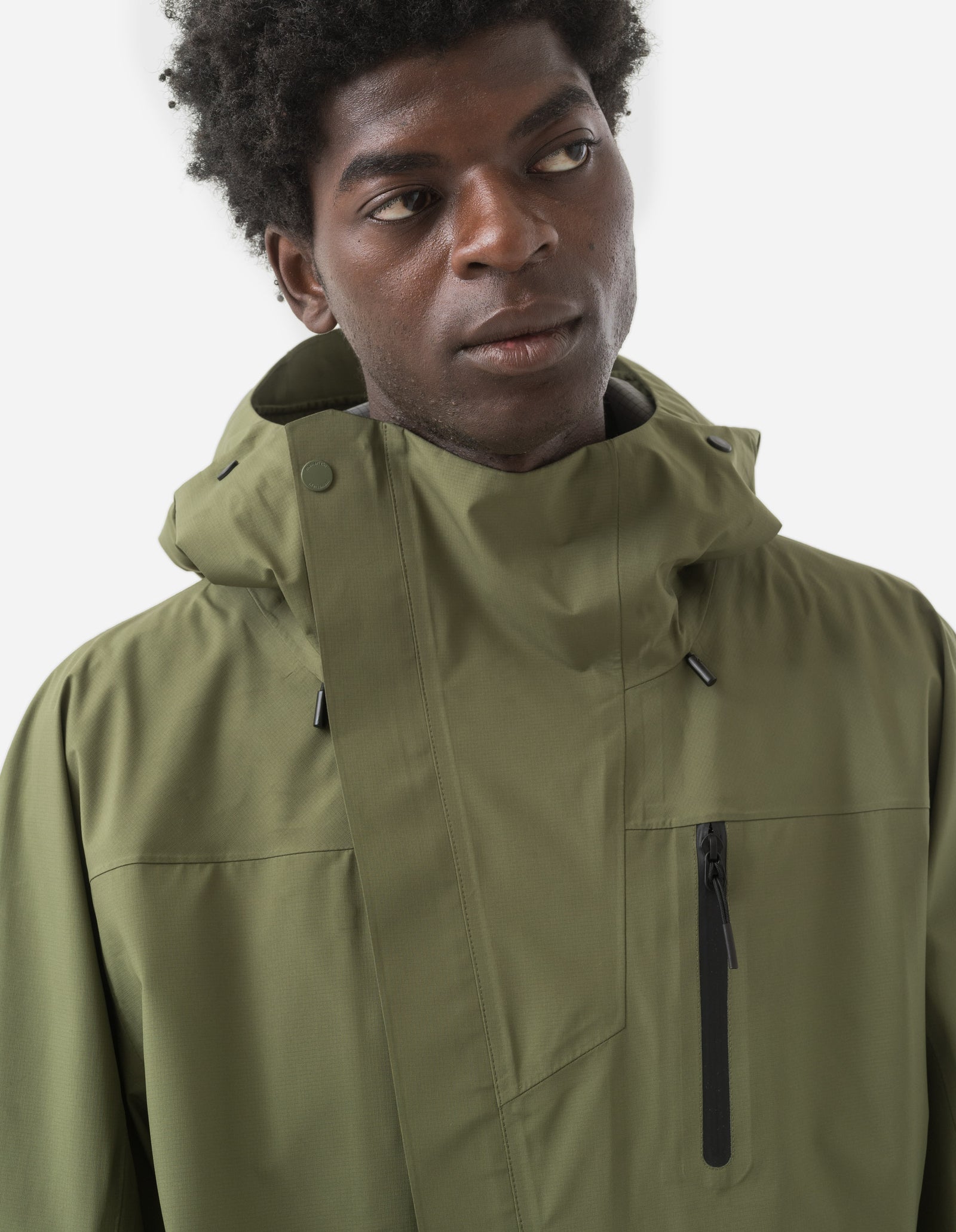 5030 Waterproof 3L Asym Storm Parka Olive