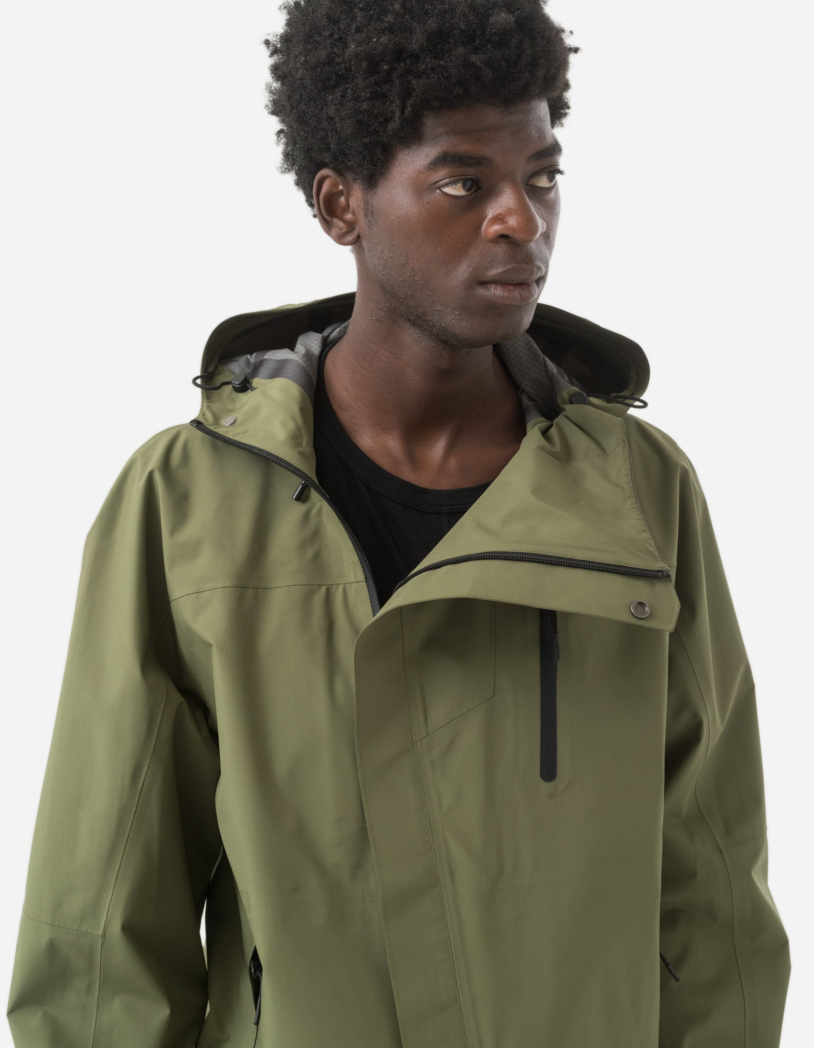 5030 Waterproof 3L Asym Storm Parka Olive