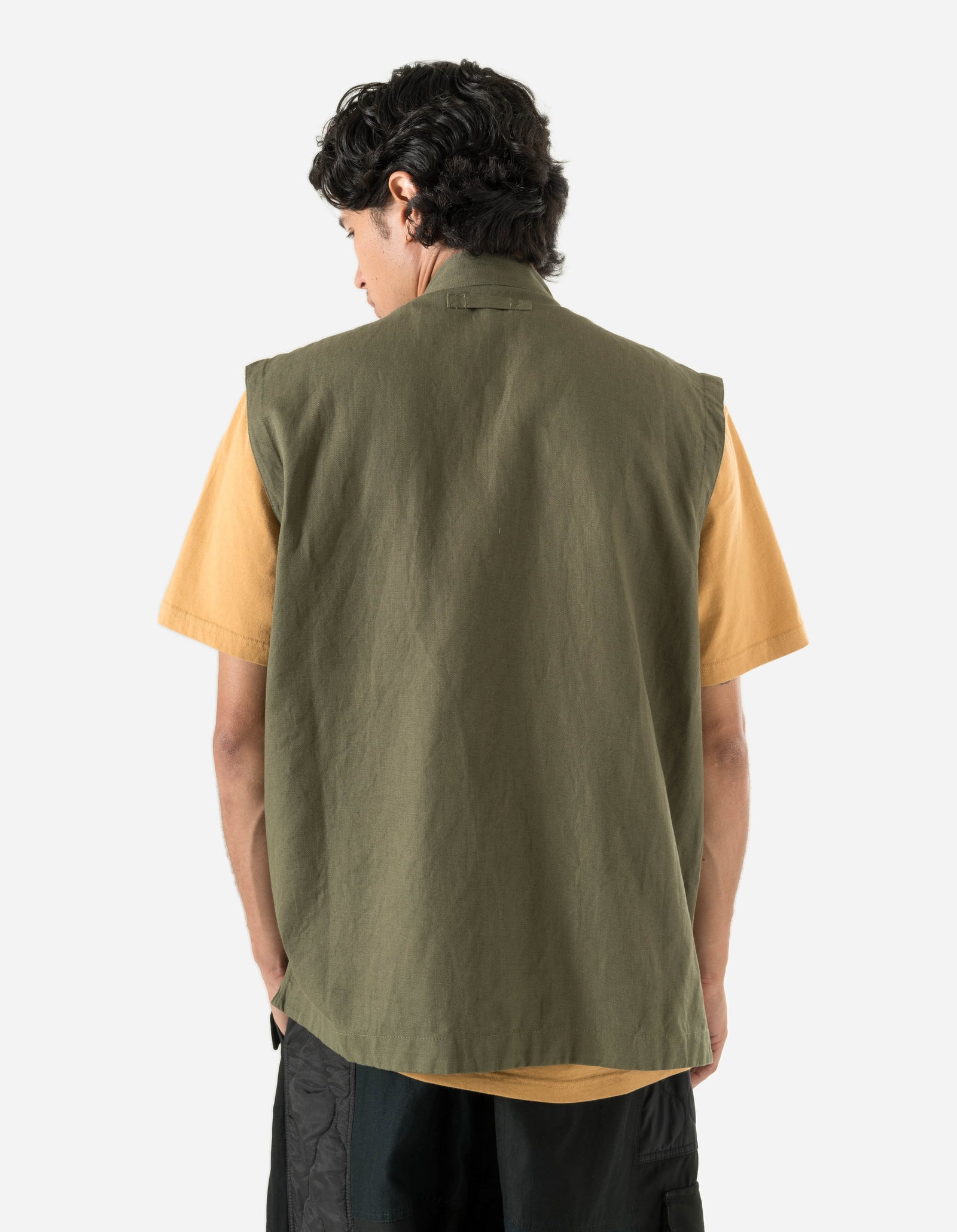 5201 Hemp Utility Vest Olive OG-107F