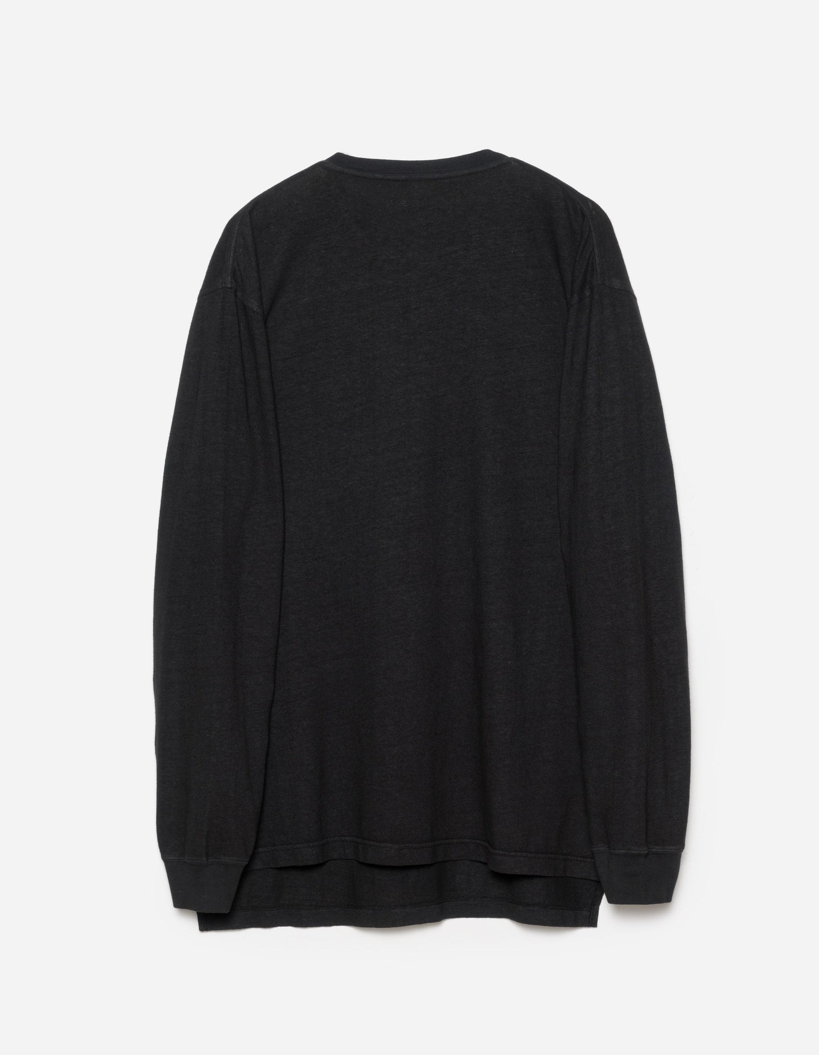 6001 Monk Organic Hemp L/S T-Shirt Black