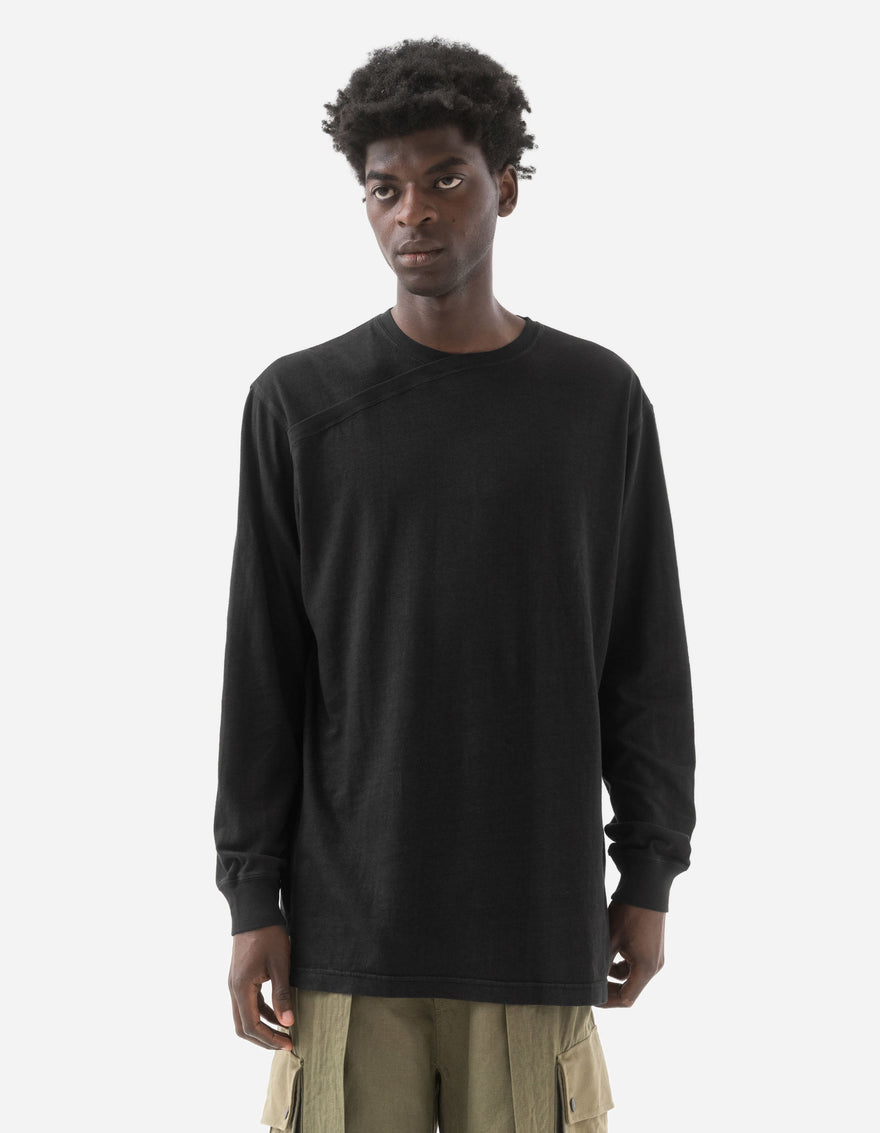 6001 Monk Organic Hemp L/S T-Shirt Black